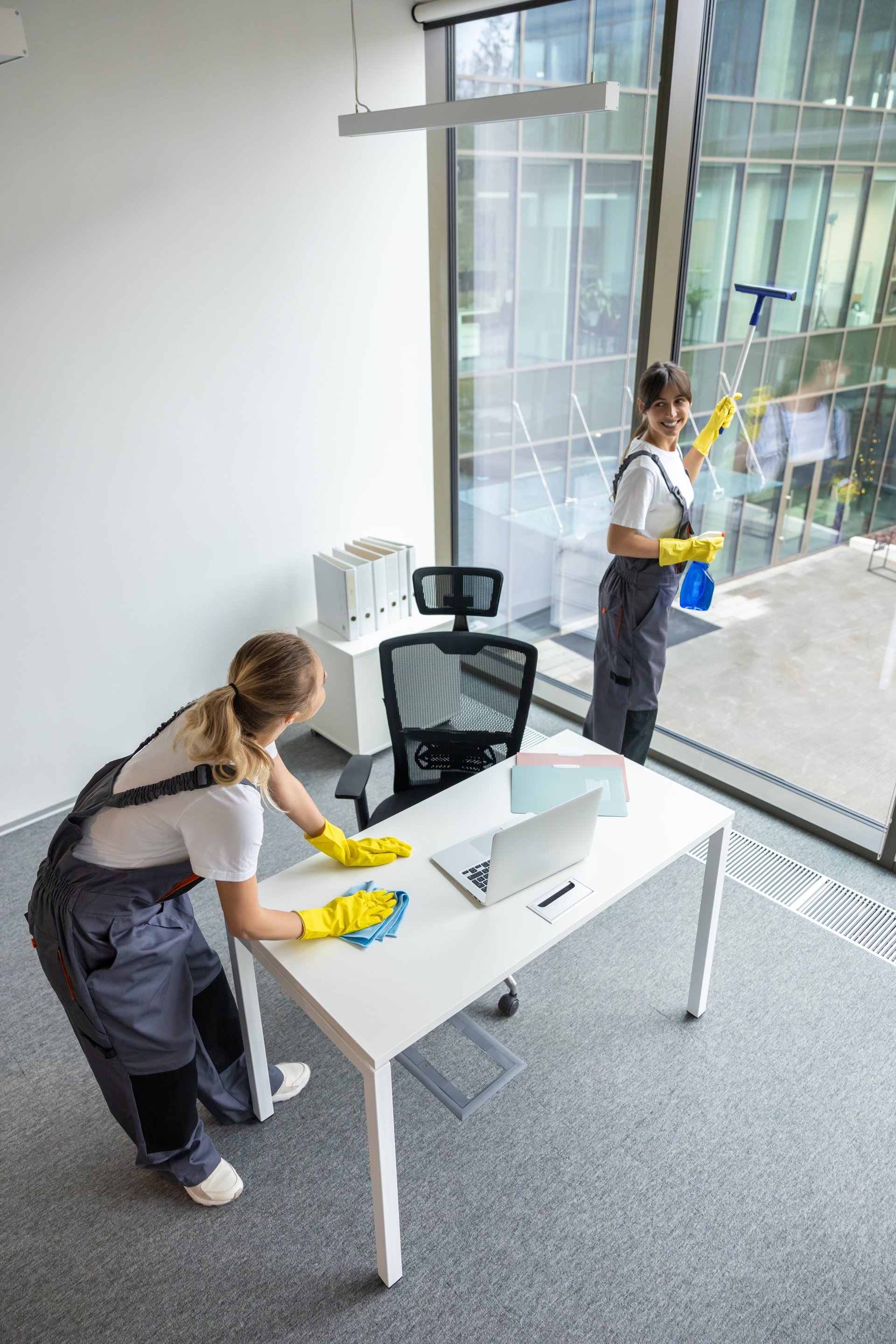 Clean office workspace